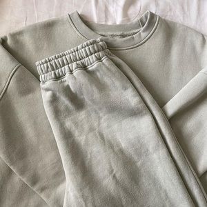 Sage green Missguided sweatsuit